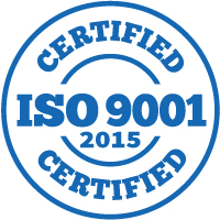 ISO 9001: 2015 Registered & Certifies Logo